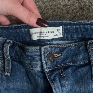Abercrombie the flare ultra high rise jeans